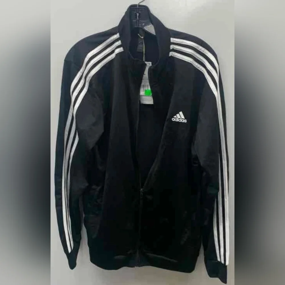 Adidas Men's Essentials Warm-Up 3-Stripes Track Jacket Size L NWT MSRP $55 - Picture 3 of 7